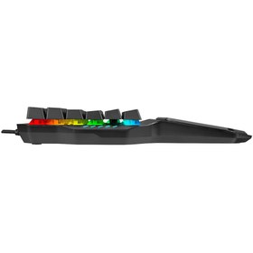 Resim Rampage KB-R77 PALM USB Rainbow Backlight Outemu Blue Switch Mekanik 36 Tuşlu Mini Gaming Oyuncu Klavyesi 