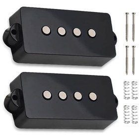 Resim SAPHUE Alnico 5 P Bas Gitar Manyetikleri Humbucker Manyetik, 4 Telli P Bas Gitar ve Precision Bas Gitar Yedek Parçası 