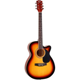 Resim Angel AFG100-SB Sunburst Akustik Gitar 