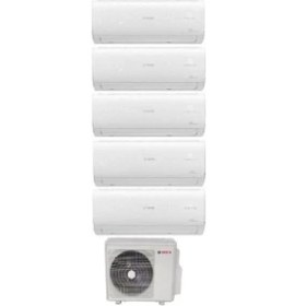 Resim Bosch Multi Split Inverter Klima 42000 Btu 1 Dış + 5 Iç Ünite 9000 + 9000 + 9000 + 12000 + 12000 Btu 