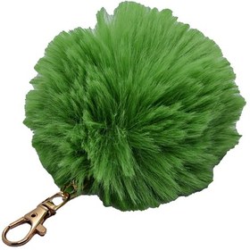 Resim Fıstık Yeşili Renk Peluş Ponpon Anahtarlık 980 X-Lady Accessories