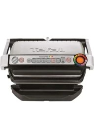 Resim Esmo Home Tefal Optigrill+ 4 Porsiyon Kapasiteli 2000 Watt 6 Programlı Barbekü Izgara ve Tost Makinesi - Inox 