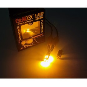 Resim Femex T10 3030 Chip 12Ledli 650Lumen Turuncu Led Ampul Aktif Canb 