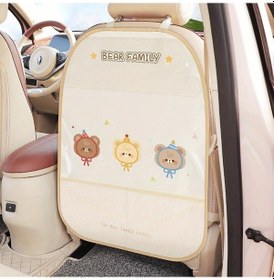Resim Xuweiwei Car Seat Back Organizer Dayanıklı Yıkanabilir Hat Bear Çocuk Araç Kolçaklık Saklama Çantası 