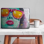 Resim Pop Art Kadın Grafiti Notebook Sticker, Laptop sticker,, Hp Sticker, Asus Sticker, 15.6 inç Sticker 