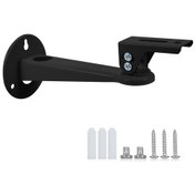 Resim Hombey Projektör Duvarlı Braketi - 360 Döner Ve Açı Ayarlanabilir, 20cm Maks Uzunluk, 1.5kg Yük Kapasitesi, Siyah 