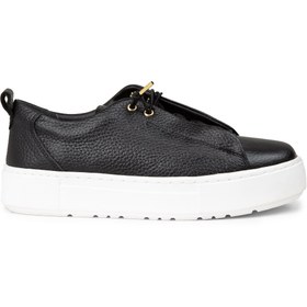 Resim Deery Kadın Siyah Hakiki Deri Sneaker Ayakkabı 