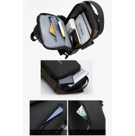 Resim CANSA Powerbank Destekli Erkek Ön Göğüs Çantası 
