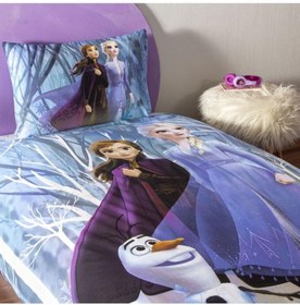 Resim Taç Frozen Winter Lisanslı Tek Kişilik Nevresim Takımı 