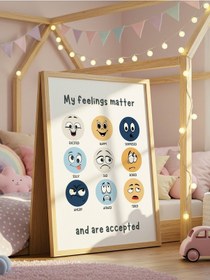 Resim My Feelings Matter Dijital Baskı Poster V5 Çerçevesiz 