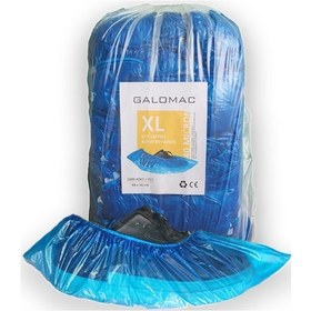 Resim Galomac 40 Mic Lüks Kalın Galoş XL 1000'li 