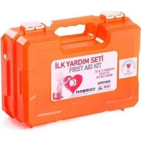 Resim Lüks 60 Parça Pvc Kutulu Ecza Dolabı Seti- Deprem Seti -doğal Afet Seti -ilk Yardım Seti 