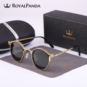 Resim ROYALPANDA UV400 Polarize Gözlük Erkekler ve Kadınlar için - Retro Hafif Metal Çerçeve ile Altın Tonlu Aksesuarlar, Sürüş, Yürüyüş, Bisiklet, Balıkçılık, Seyahat ve Parti Dekoru için Kare Tasarım - Hediye Kutusu, Açık Hava Gözlüğü, Şık Gözlük, Dayanıklı Gözlük 