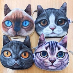 Resim Yeni Katlanmış Kulak Gri Tüylü Siyah Çizgi Film Miyav Yıldız Bozuk Para Cüzdanı 3D Gerçekçi Hayvan Başlı Bozukluk Parası Toplu Satış, Küçük Cüzdan,Seyahat Aksesuarı,Sevimli Hayvan Tasarımı,Minimalist Tarz,Hafif Çanta,Yüksek kaliteli dikiş,Kompakt Cüzdan,Hayvan Desenli Cüzdan,Evcil Hayvan Sahipleri,Koleksiyonluk Ürün 