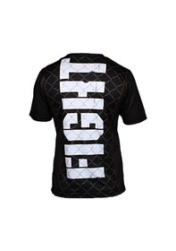 Resim Dosmai Dijital Baskılı Mma Fighter Spor T-shirt Siyah Mmt108 