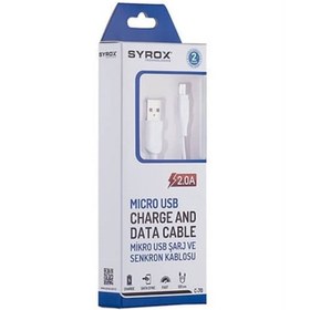 Resim Syrox 2.0A Mıcro Usb Şarj Ve Data Transfer Kablosu (C70) 