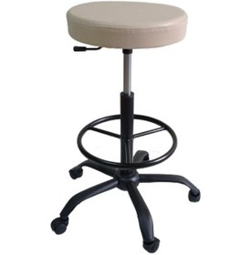 Resim Bar Taburesi Siyah Metal Ayaklı Çemberli 