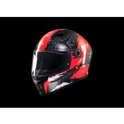 Resim MT Helmets KASK MT STINGER ARDENT C5 PARLAK SİYAH/KIRMIZI 
