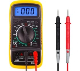 Resim Hubstein XL830L Dijital Multimetre LED Ekranlı Avometre Mini Ölçü Aleti 