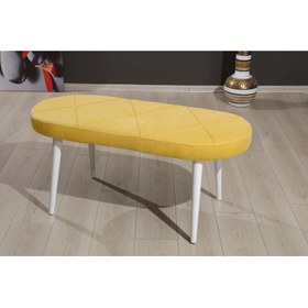 Resim Mymassa Soho Bench Sandalye - 11 Renk - Ahşap Ayak 