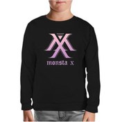Resim Monsta X - Mx Siyah Çocuk Sweatshirt Siyah 