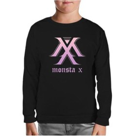 Resim Monsta X - Mx Siyah Çocuk Sweatshirt Siyah 