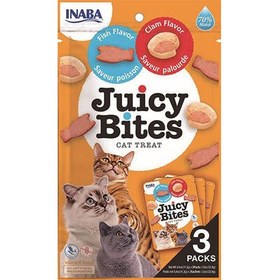 Resim Inaba Ciao Juicy Bites Balıklı ve İstiridyeli Kedi Ödül Maması 3 lü Paket 