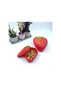 Resim Buffer 2'li İç İçe Geçebilen Çilek Model Saklama Ve Beslenme Kabı Seti 550 Ml + 250 Ml 