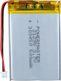 Resim 303450 3.7 VOLT 500 MAH LİTYUM POLİMER PİL 