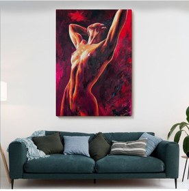 Resim Es10 Akdenizpos On01 Çıplak Sexi Kadın Dekoratif Duvar Tablosu-6140 (Yeni) (50 x 70) 
