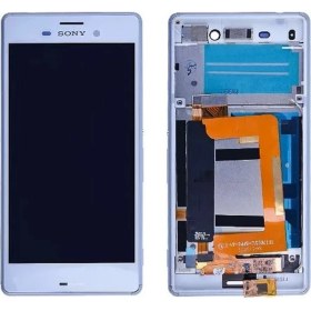 Resim Sony Xperia M4 LCD Ekran Dokunmatik Beyaz Çıtalı 