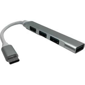 Resim Platoon PL-5555 Type-C 4 Port Usb 3.0 Laptop Telefon Uyumlu Çoklayıcı Hub 
