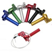 Resim Tongdashop Golden 22mm Cnc Alüminyum Gaz El Tutacak Universal Scooter İçin 