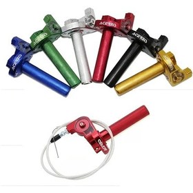 Resim Tongdashop Golden 22mm Cnc Alüminyum Gaz El Tutacak Universal Scooter İçin 