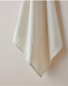 Resim English Home Border Check Pamuk Banyo Havlusu 70x140 Cm Fildişi Fildişi 