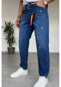 Resim Dnmman Erkek Boyfriend Fit Yıkamalı Jean Pantolon Lacivert 