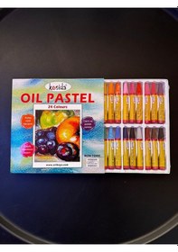 Resim Yağlı Pastel Boya 24 Renk Renkli 