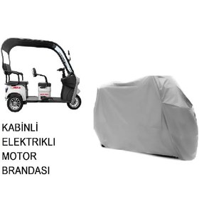 Resim Volta Vm5 Neo Üç Teker Elektrikli Kabinli Su Geçirmez Motor Brandası 