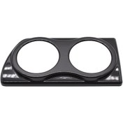 Resim Yaleker Vauxhall Astra H Mk5 İçin Siyah Plastik Çift Gösterge Çerçevesi - 38g Hafif 