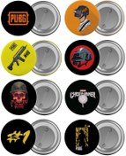 Resim Saturn Pubg Çanta Rozeti Seti 8 Adet En Büyük Boy 5.8cm Iğneli Broş 