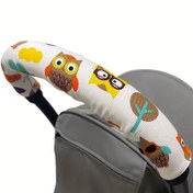 Resim Bebek Arabası Sepeti Kolu Koruyucu Kapak - Sevimli Hayvan ve Çiçek Tasarımı, Dayanıklı Kumaş ile Yumuşak Dolgu, Ergonomik Tutuş Bebek Arabaları, Alışveriş Sepetleri, Tekerlekli Sandalyeler için - Çizilmeye Dayanıklı ve Kolay Temizlenebilir, Bebek Arabası Aksesuarları, Tekerlekli Sandalye Aksesuarı, Eğlenceli Tasarım, Çizilmeye Dayanıklı Malzeme 