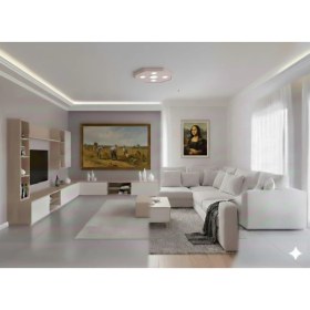 Resim Motifpiyer Tavan Spot Göbek TSG-DUZ-ALTIGEN-56CM Çap 