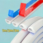 Resim 1 Rulo Gizli Kendinden Yapışkanlı Kablo Koruyucu, PVC Kablo Tepsisi ve Yöneticisi - Duvar ve Zemin Kablolama İçin 