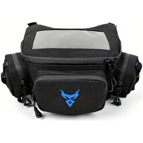 Resim Maxaccess Motosiklet Başlık Çantası Mc-0117 Mavi Fonksiyonel Ve Pratik Mavi 