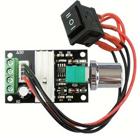 Resim Kompakt Tasarım - PWM ile Ayarlanabilir DC Motor Hız Kontrol Cihazı - 6V'den 28V'ye, 3A, Anahtar için Yönsel (İleri/Geri), Aşırı Yük Koruması, DIY Projeleri & Robotik için 
