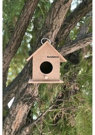 Resim Ahşap Kuş Evi Yuvası Boyanabilir Çocuk Etkinlik 