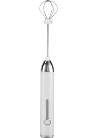 Resim Turcoshop11 Beyaz 1 Adet Kablosuz Elektrikli Çırpıcı 3 Ayarlı 304 Paslanmaz Çelik Usb Şarjlı Süt Köpürtücü Diğer 
