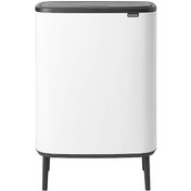 Resim Brabantia Çöp Kutusu 30 + 30 Lt Bo Touch Dokunmatik Kapak Beyaz 1 