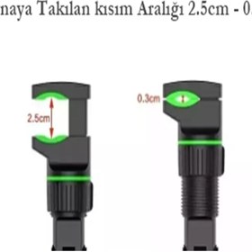 Resim gaman 360° Çok Amaçlı Telefon Tutucu ( Max. 2.5cm Kalınlığındaki Yerlere Tutturabilirsiniz. ) 