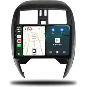 Resim Martechno Nissan Micra 2014-2018 Uyumlu Android Multimedya 6gb Ram 128GB Hafıza 